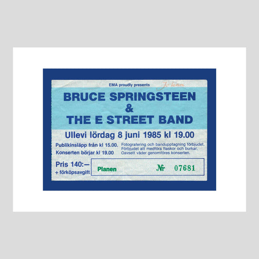 Bruce Springsteen & The E Street Band at Ullevi, Gothenburg, Saturday 1985