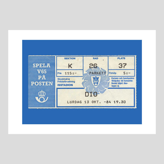 Dio at Isstadion, Stockholm 1984