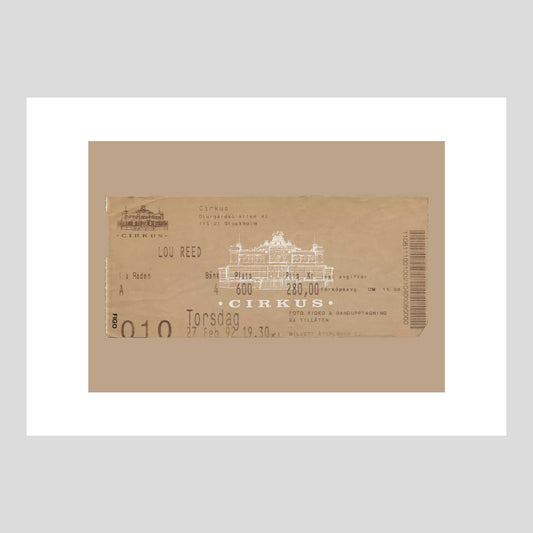 Lou Reed at Cirkus, Stockholm 1992