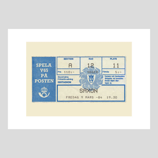 Saxon at Johanneshovs Isstadion, Stockholm 1984