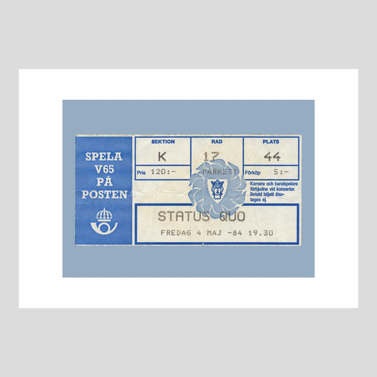 Status Quo at Isstadion, Stockholm 1984
