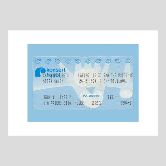 The Pretenders at Konserthuset, Stockholm 1984