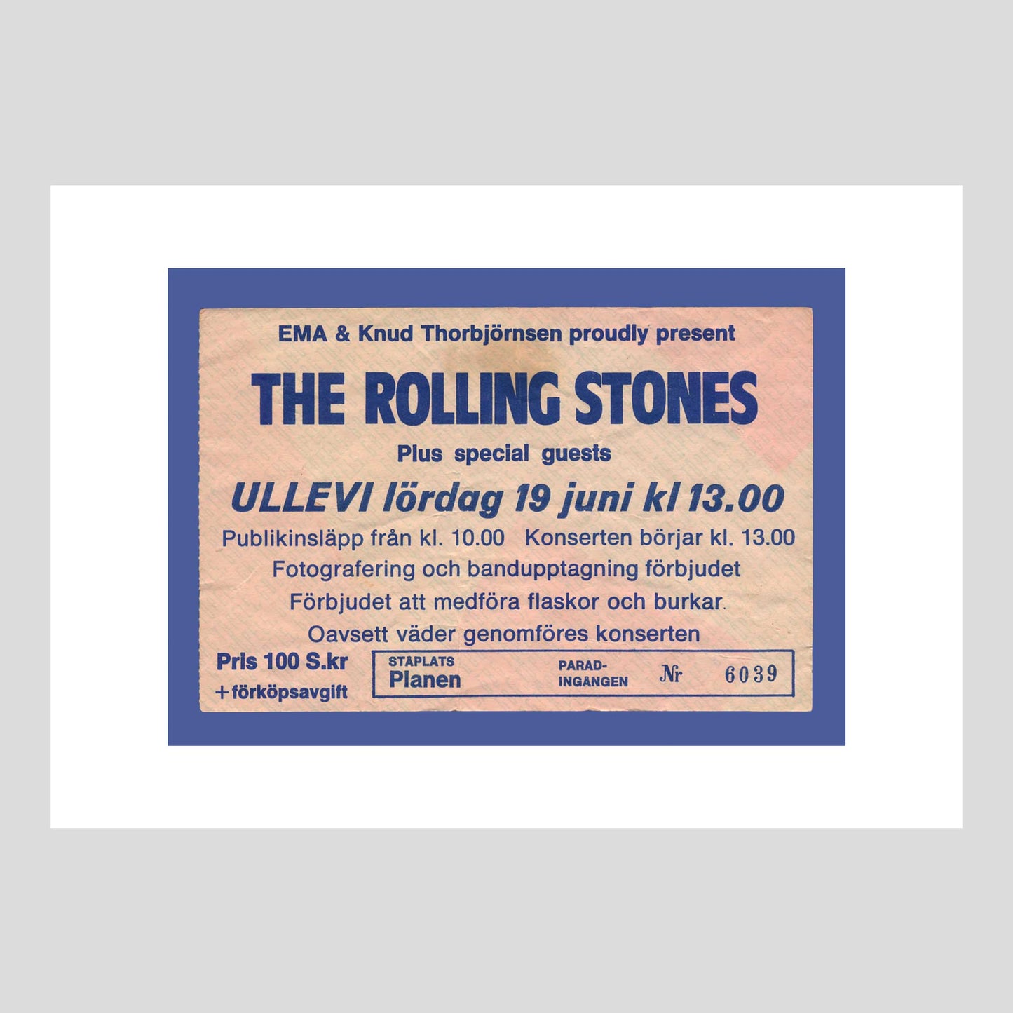 The Rolling Stones at Ullevi, Gothenburg 1982